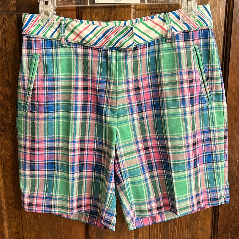 Lady Hagen golf shorts.